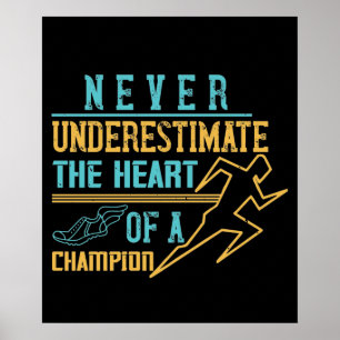 Poster Corrente - Nunca subestime o campeão