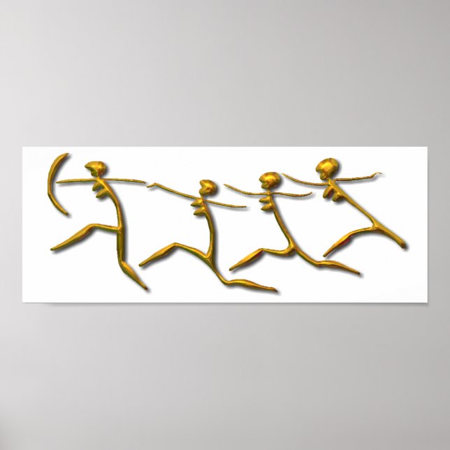 Poster Corrente Ouro feminino (Frente)