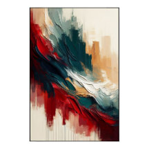 Correntes de abstrato em uma Canvas de Creme