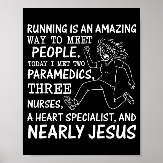 Poster Correr é uma Maneira Incrível de Conhecer Pessoas  (Frente)