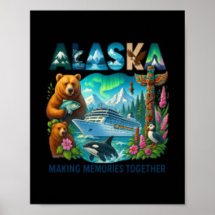 Poster Correspondência Família Amigos E Grupo Alaskan Ala