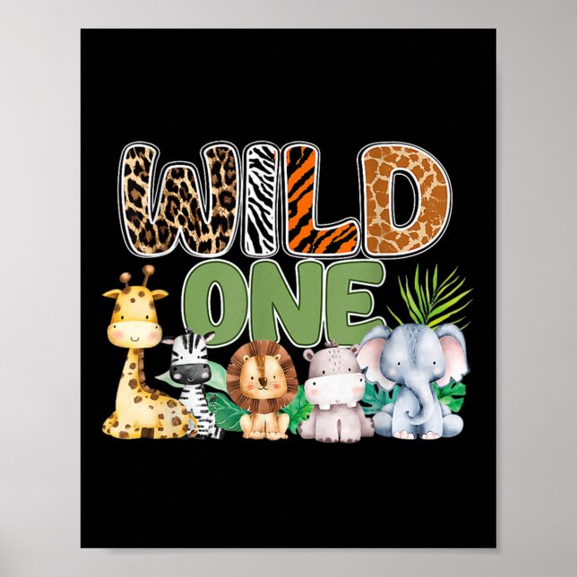 Poster Correspondência Familiar Safari Selvagem de Um pri (Frente)