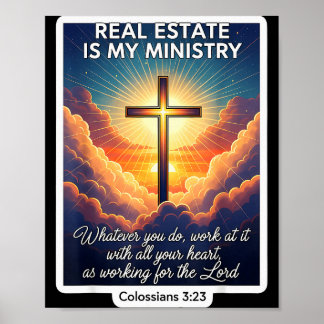 Poster Corretor Cristão Imobiliário É Meu Ministério Agen