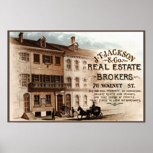 Poster Corretores imobiliários do JT Jackson -