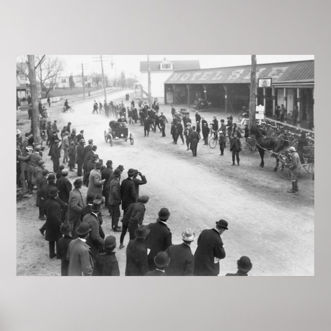 Póster Corrida Automática de Springfield: 1900 (Frente)