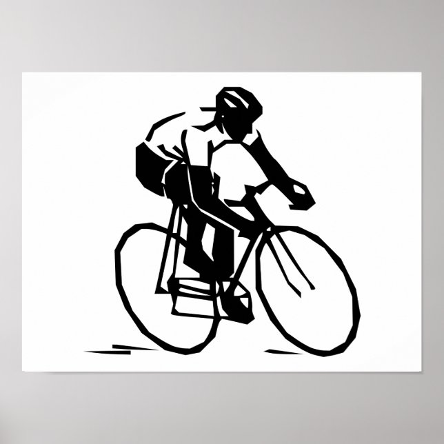 Póster Corrida de bicicleta (Frente)