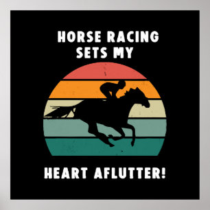 Poster Corrida de Cavalos