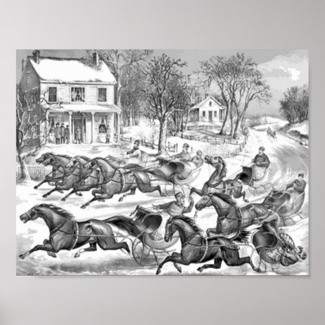 Poster corrida de cavalos (Frente)