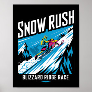 Poster Corrida de Neve em Snowmobile Racing - Esportes Ex