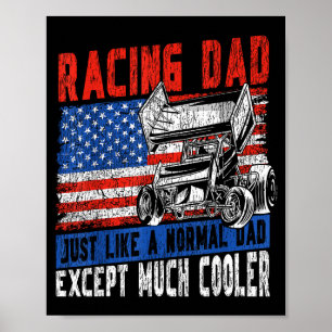 Poster Corrida de Pista de Terra Corrida Papai Bandeira A