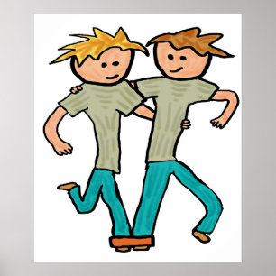 Poster Corrida de três pernas