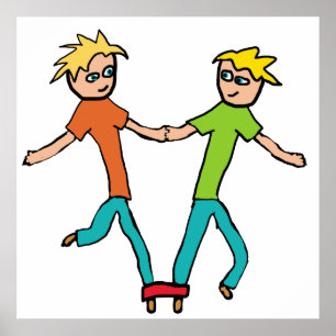 Poster Corrida de três pernas