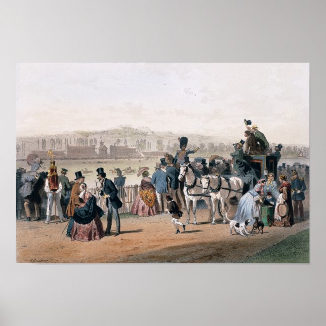 Poster Corrida no Bois de Boulogne (Frente)