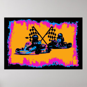 Poster Corrida para os finalistas - Go Kart Racers