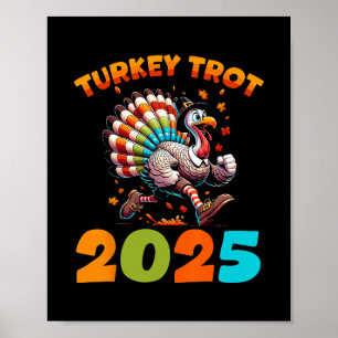 Poster Corrida Turkey Trot Dia de Ação de Graças 2025 Par