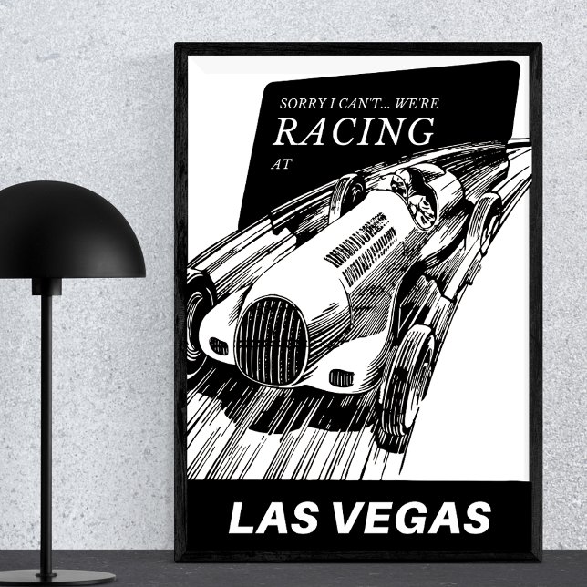 Poster Corridas de automóveis em Las Vegas Nevada (Criador carregado)