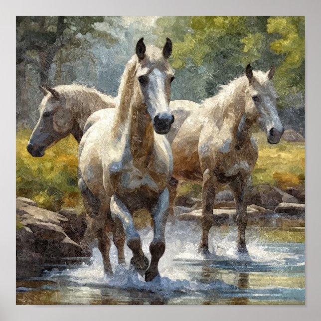 Poster corridas de cavalos (Frente)