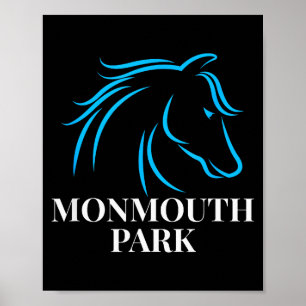 Poster Corridas de Cavalos Monmouth Park Oceanrt Nova Jer