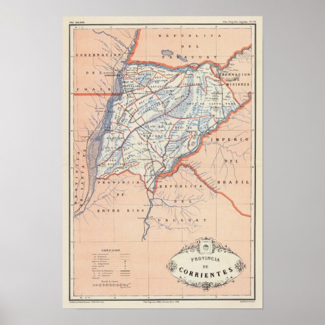 Póster Corrientes, Argentina (Frente)