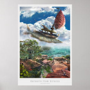 Póster Corsários de Sirroco   surreal