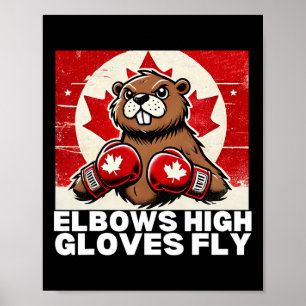 Poster Corta o Canadá Contra Tarifas Canadianas Beaver B
