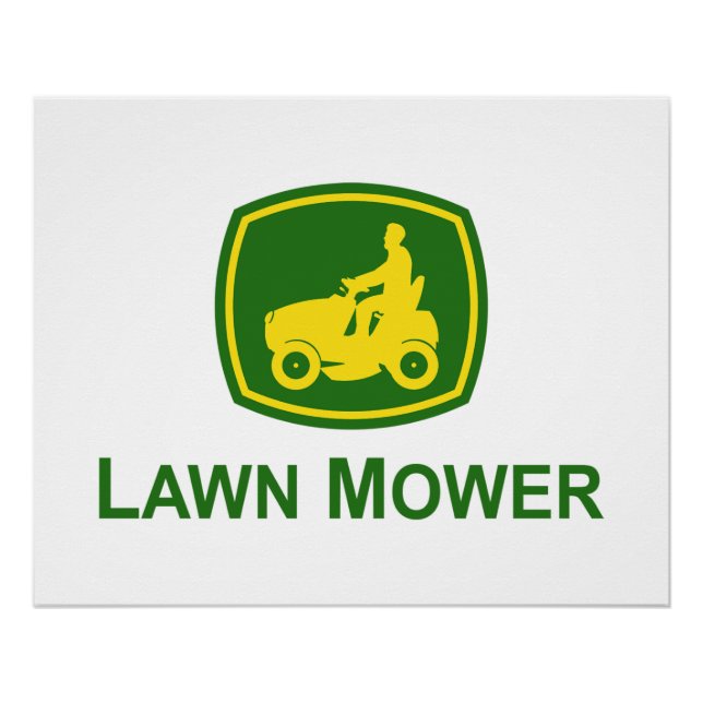 Póster Cortador de Grama John Deere (Frente)