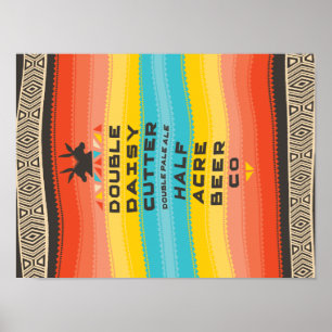 Póster Cortador dobro 2017 da margarida