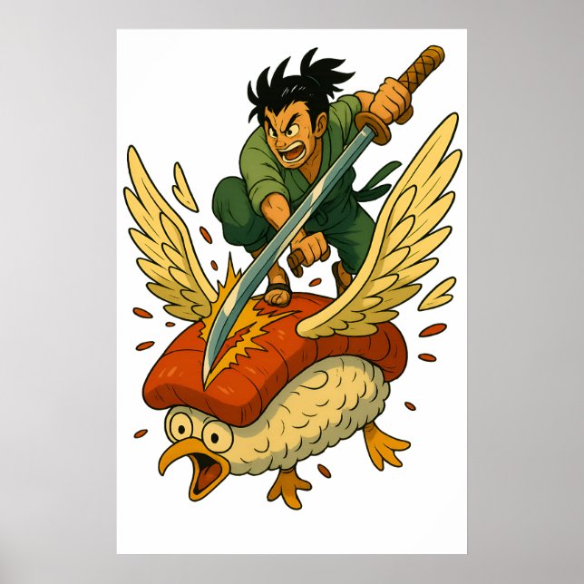 Poster Cortador Sushi (Frente)