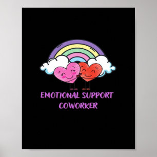 Poster Corte Clássico de Colaborador de Ajuda Emocional