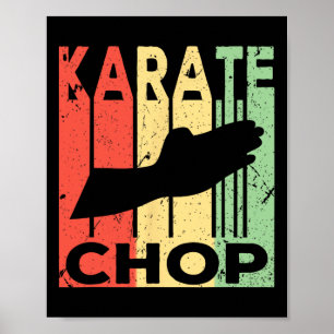 Poster Corte de Karatê Vintage