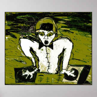 Poster corte desenho dj grafite