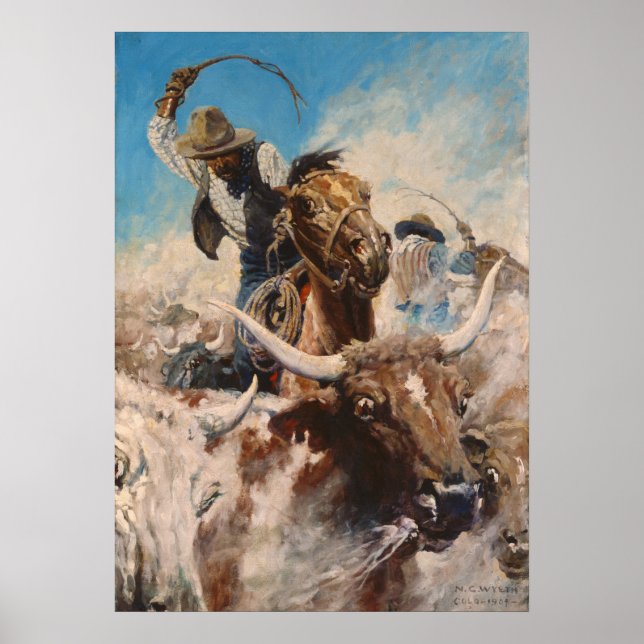 Poster Corte por Newell Convers Wyeth (Frente)