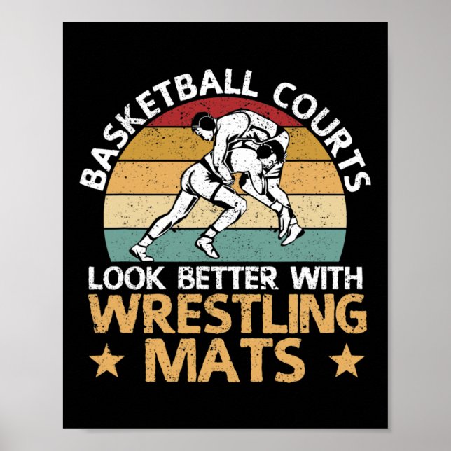Poster Cortes De Basquete Parecem Melhores Com Lutas (Frente)