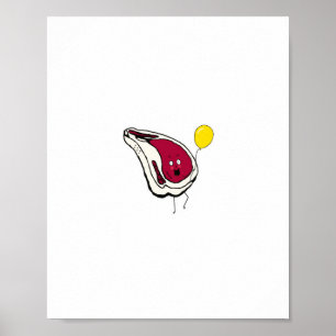 Poster Cortesinhos atrevidos. Costeletas de porco, tema c