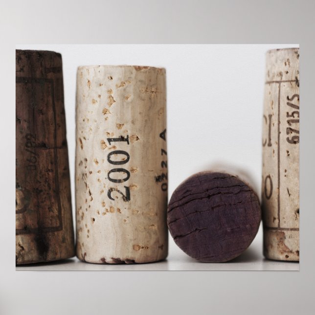 Poster Cortiça de vinho com datas (Frente)