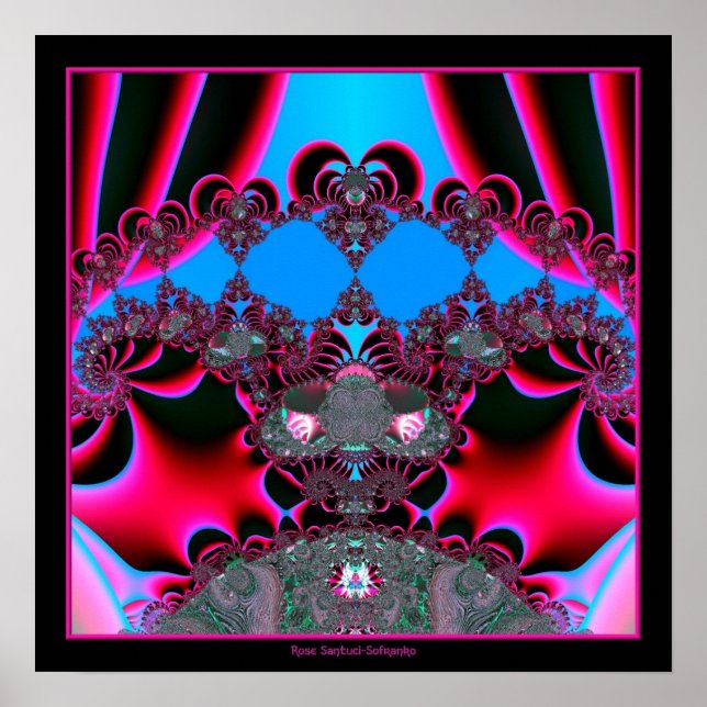 Poster Cortina de Balé Cortina Chamada Fractal (Frente)