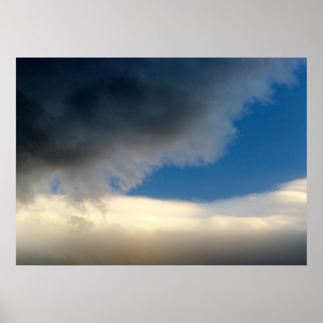 Póster cortina de nuvens (Frente)