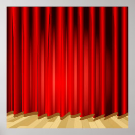 Poster Cortina de Palco Escolar/Fundo para Cabine de Foto