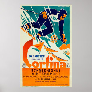 Póster Cortina, Dolomiti