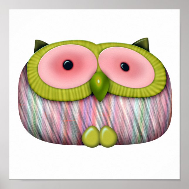Póster coruja de mostarda (Frente)