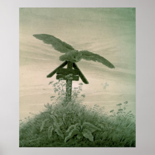 Póster Coruja em uma sepultura, 1836-7