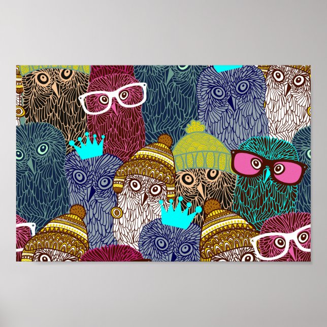 Poster Coruja na coroa (Frente)