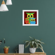 Corujas Verdes, Vermelhas e Azuis