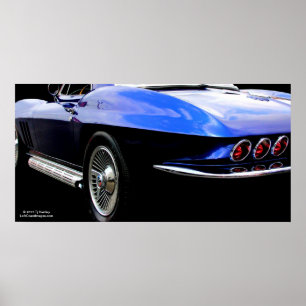 PÓSTER CORVETA: O CARRO DE ESPORTES DO AMERICANO