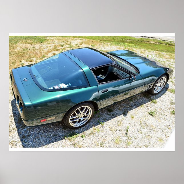 Poster Corvette C4 1992 (Frente)