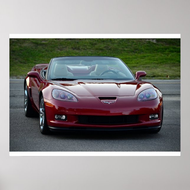 Póster Corvette C6 Grand Sport Convertível (Frente)