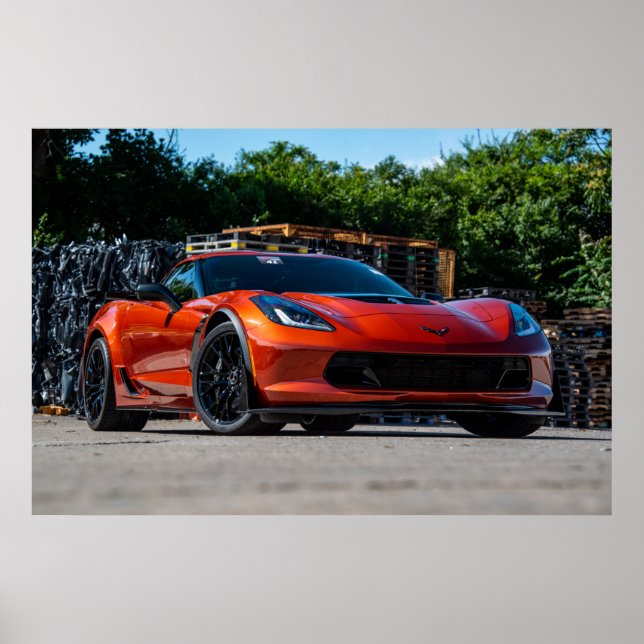 Poster Corvette C7 Z06 (Frente)