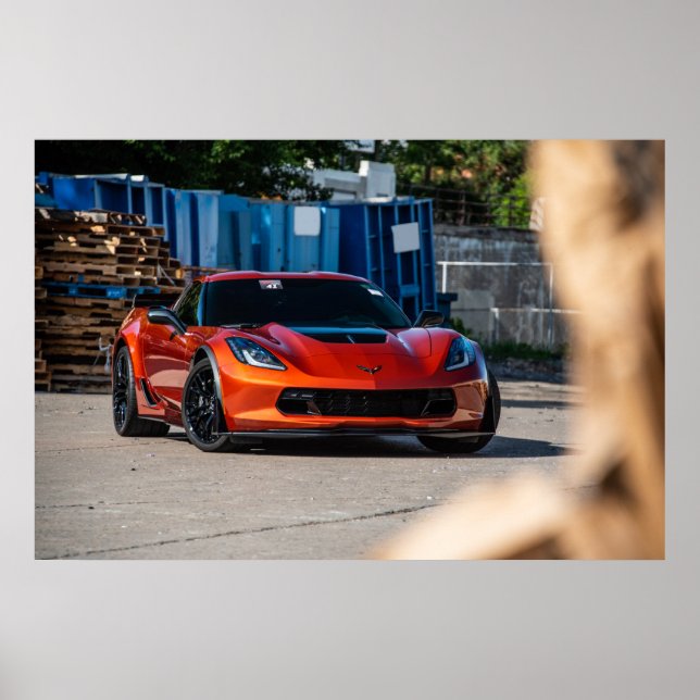 Poster Corvette C7 Z06 (Frente)
