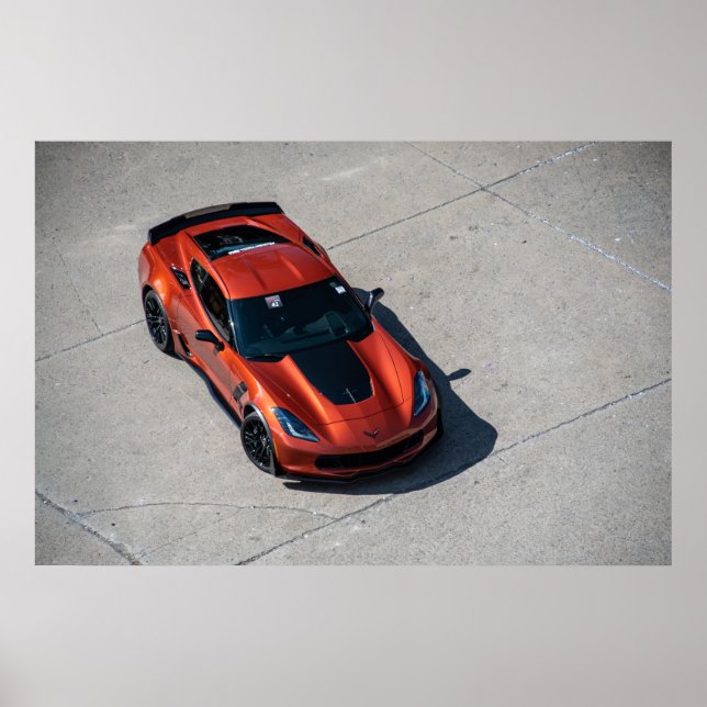 Poster Corvette C7 Z06 (Frente)