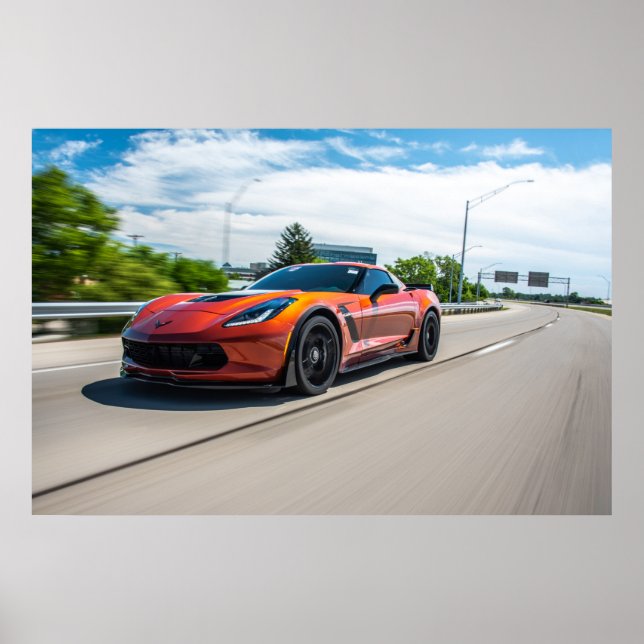 Poster Corvette C7 Z06 (Frente)